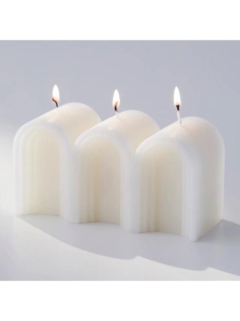 Urban Outfitters | Stella White Geo Shaped Wax Candle